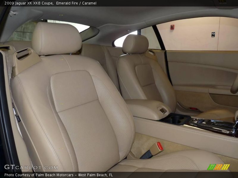 Emerald Fire / Caramel 2009 Jaguar XK XK8 Coupe