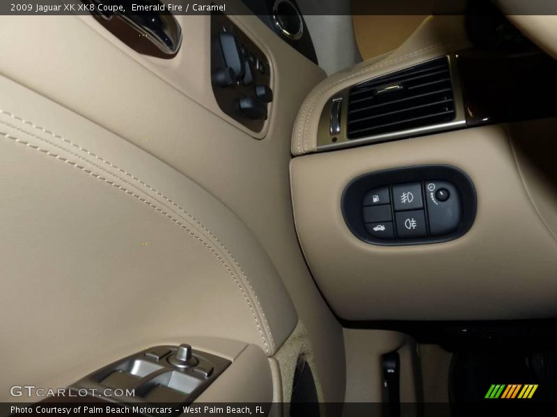 Emerald Fire / Caramel 2009 Jaguar XK XK8 Coupe