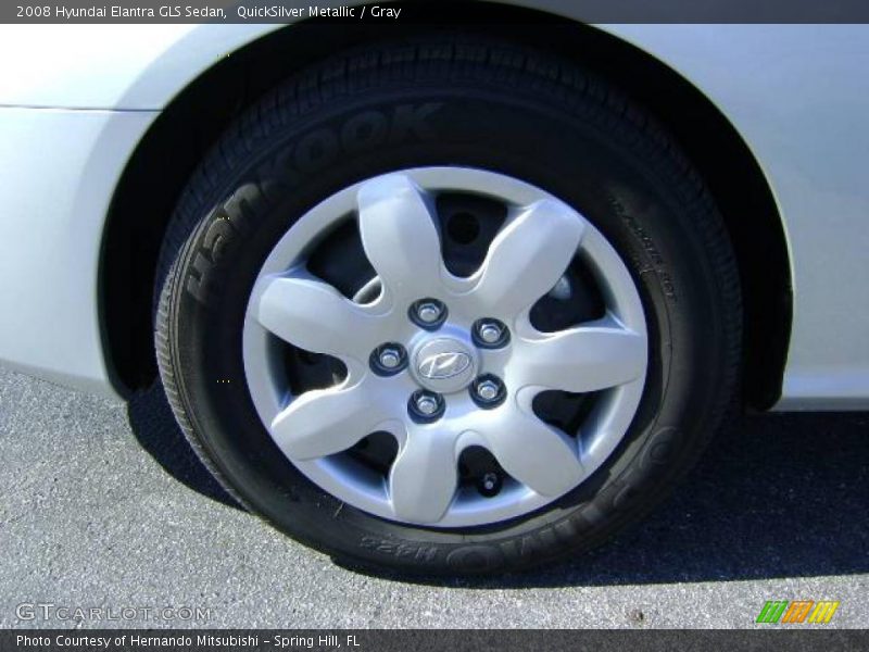 QuickSilver Metallic / Gray 2008 Hyundai Elantra GLS Sedan