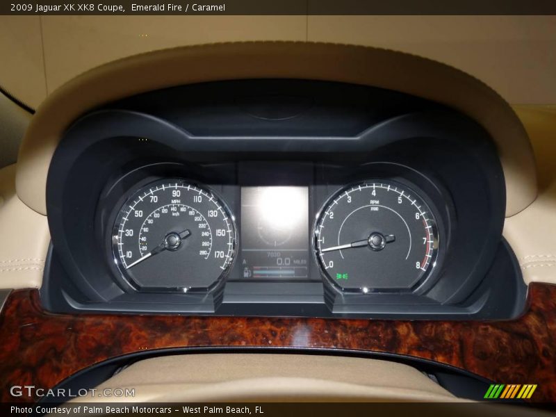 Emerald Fire / Caramel 2009 Jaguar XK XK8 Coupe