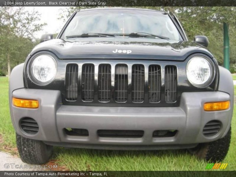 Black Clearcoat / Dark Slate Gray 2004 Jeep Liberty Sport