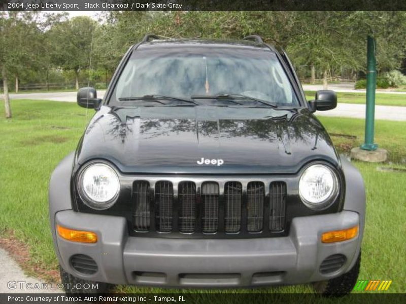 Black Clearcoat / Dark Slate Gray 2004 Jeep Liberty Sport