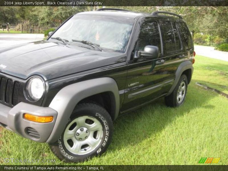 Black Clearcoat / Dark Slate Gray 2004 Jeep Liberty Sport