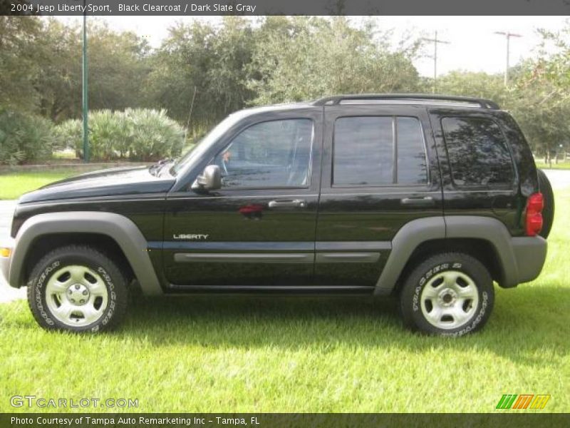 Black Clearcoat / Dark Slate Gray 2004 Jeep Liberty Sport