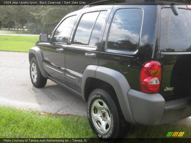 Black Clearcoat / Dark Slate Gray 2004 Jeep Liberty Sport