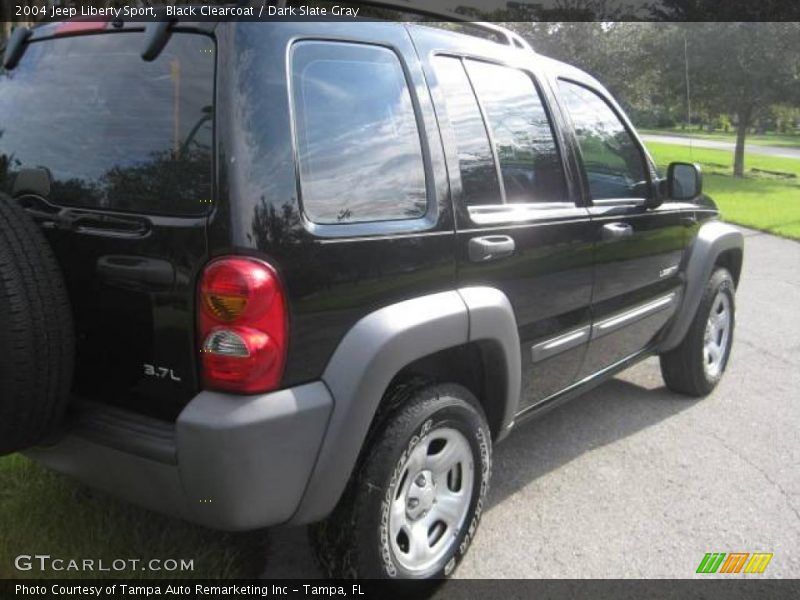 Black Clearcoat / Dark Slate Gray 2004 Jeep Liberty Sport