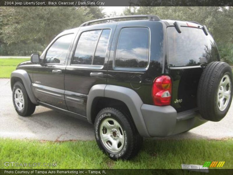 Black Clearcoat / Dark Slate Gray 2004 Jeep Liberty Sport