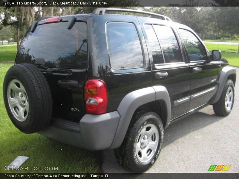 Black Clearcoat / Dark Slate Gray 2004 Jeep Liberty Sport