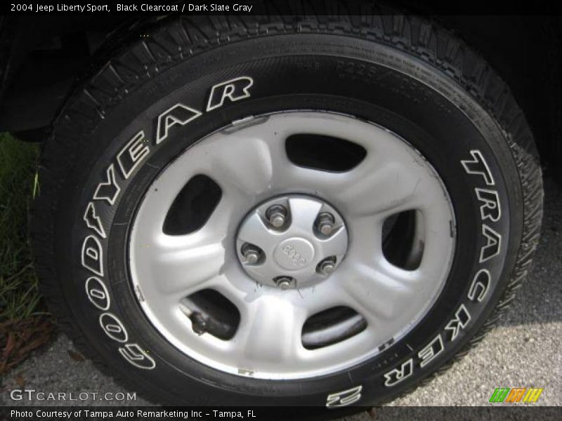 Black Clearcoat / Dark Slate Gray 2004 Jeep Liberty Sport