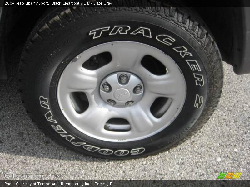 Black Clearcoat / Dark Slate Gray 2004 Jeep Liberty Sport