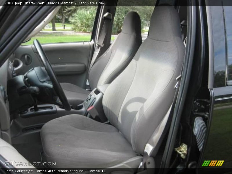 Black Clearcoat / Dark Slate Gray 2004 Jeep Liberty Sport