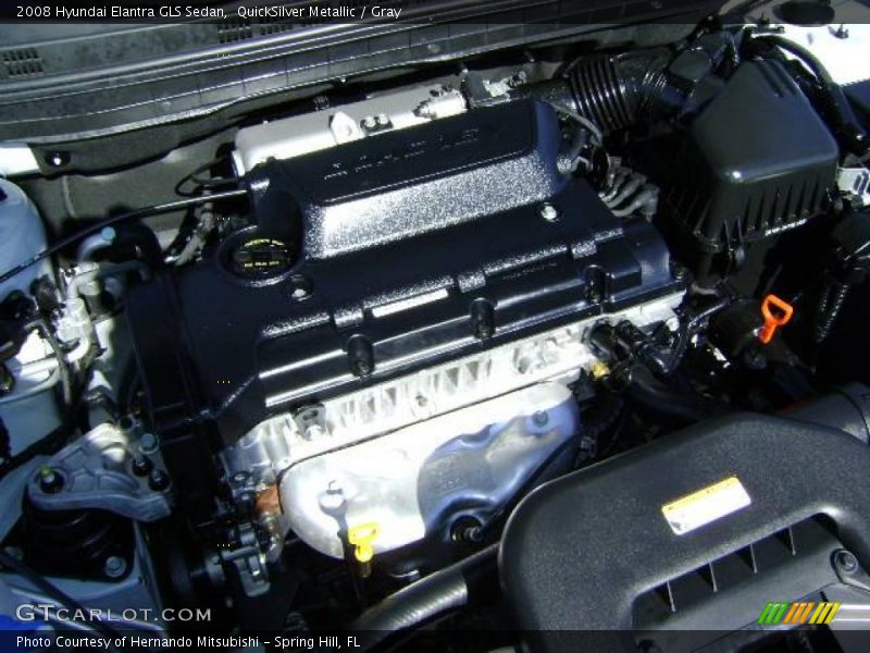 QuickSilver Metallic / Gray 2008 Hyundai Elantra GLS Sedan