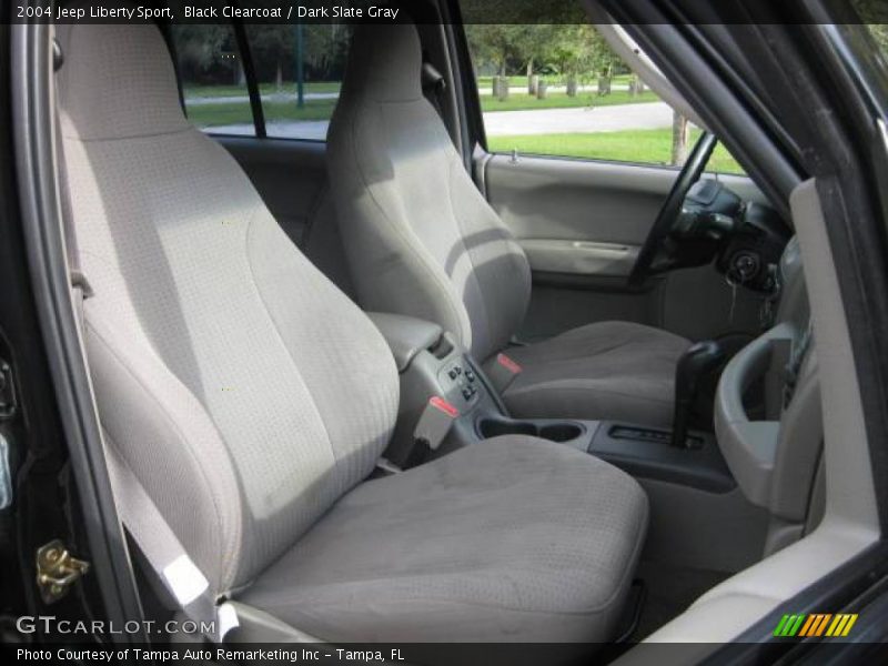 Black Clearcoat / Dark Slate Gray 2004 Jeep Liberty Sport