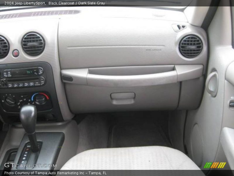 Black Clearcoat / Dark Slate Gray 2004 Jeep Liberty Sport