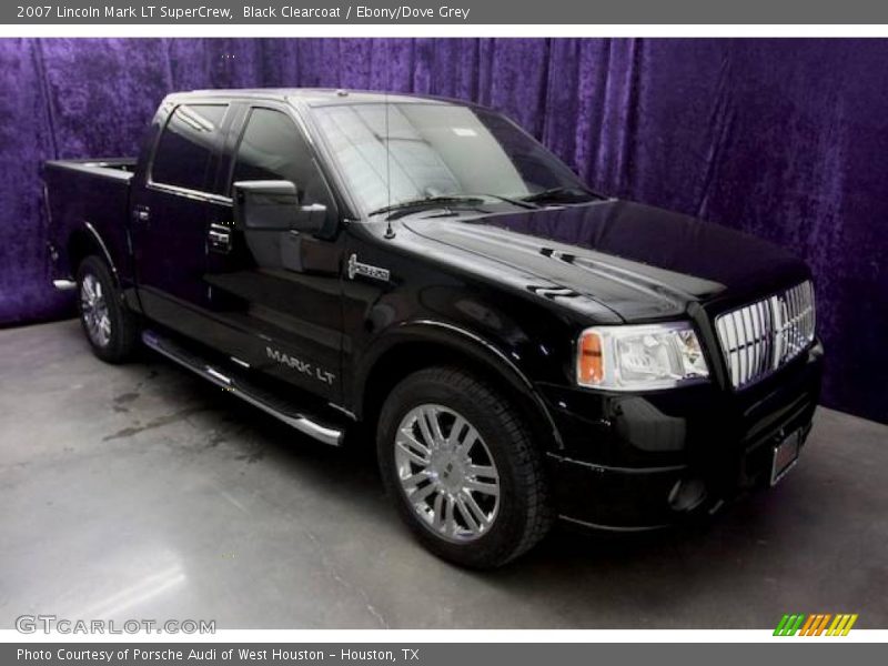 Black Clearcoat / Ebony/Dove Grey 2007 Lincoln Mark LT SuperCrew