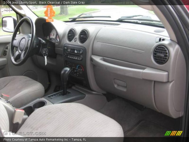 Black Clearcoat / Dark Slate Gray 2004 Jeep Liberty Sport