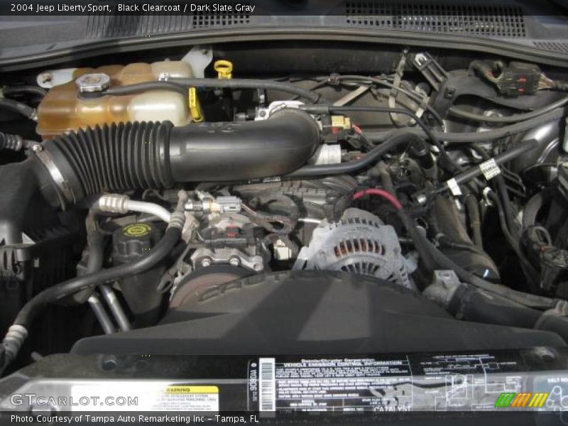 Black Clearcoat / Dark Slate Gray 2004 Jeep Liberty Sport