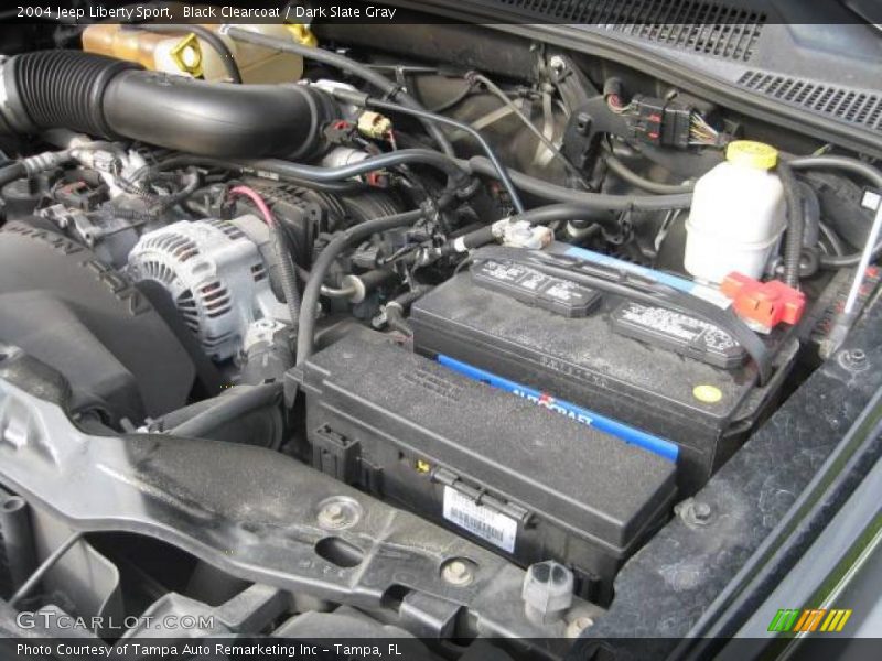 Black Clearcoat / Dark Slate Gray 2004 Jeep Liberty Sport