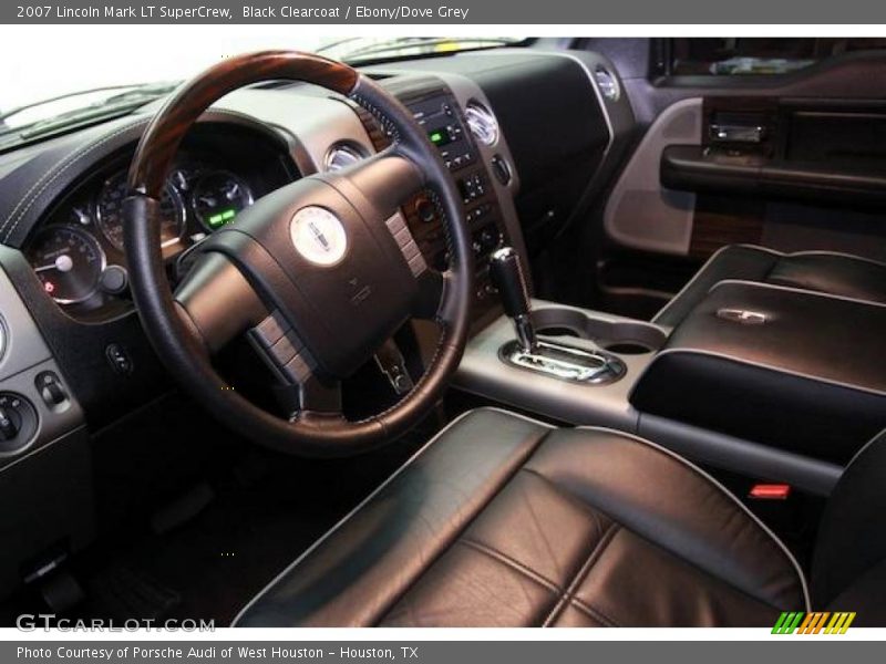 Black Clearcoat / Ebony/Dove Grey 2007 Lincoln Mark LT SuperCrew