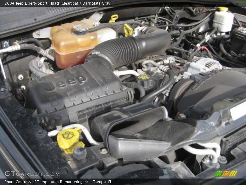 Black Clearcoat / Dark Slate Gray 2004 Jeep Liberty Sport