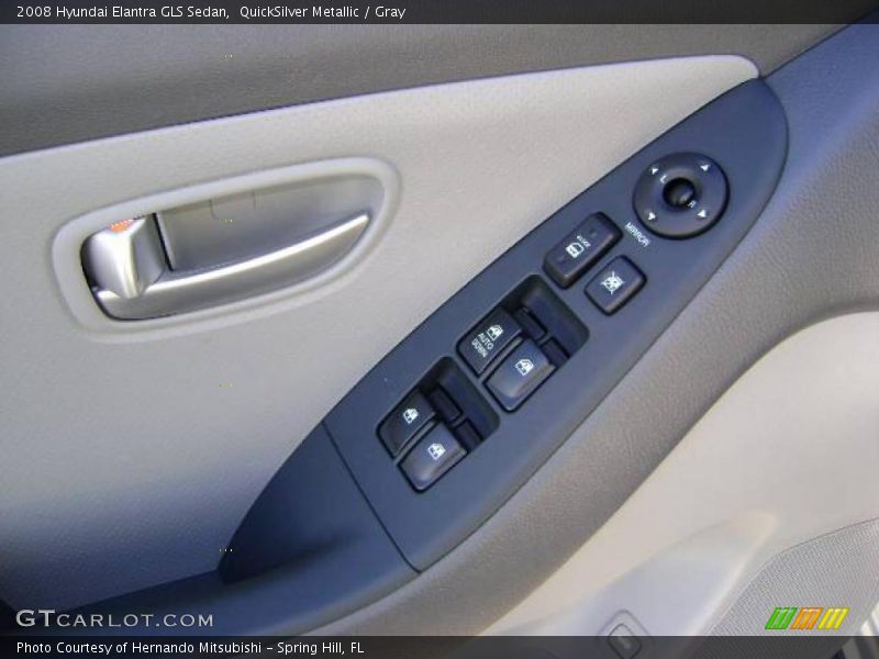 QuickSilver Metallic / Gray 2008 Hyundai Elantra GLS Sedan