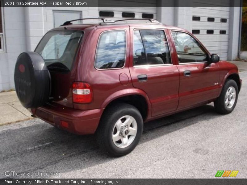 Pepper Red / Brown 2001 Kia Sportage 4x4