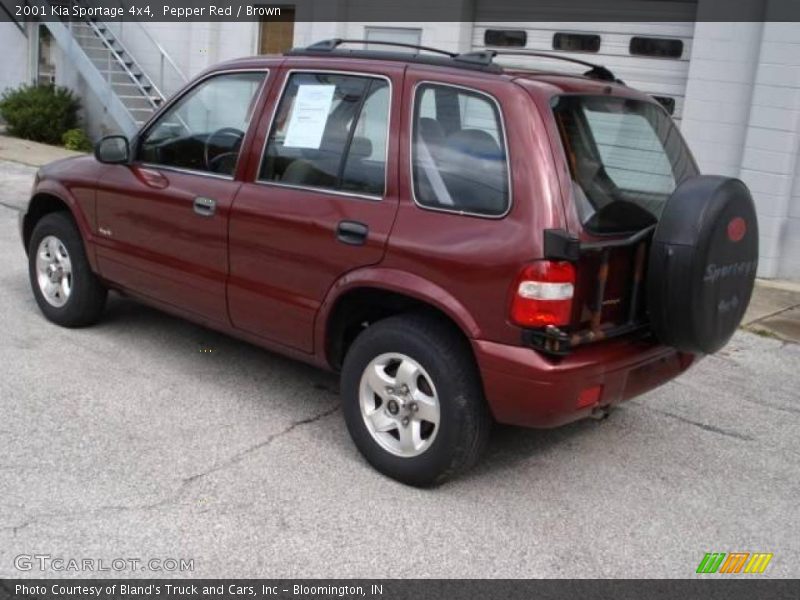 Pepper Red / Brown 2001 Kia Sportage 4x4