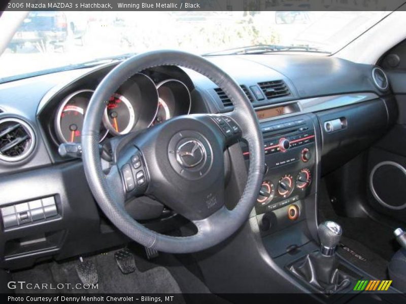 Winning Blue Metallic / Black 2006 Mazda MAZDA3 s Hatchback