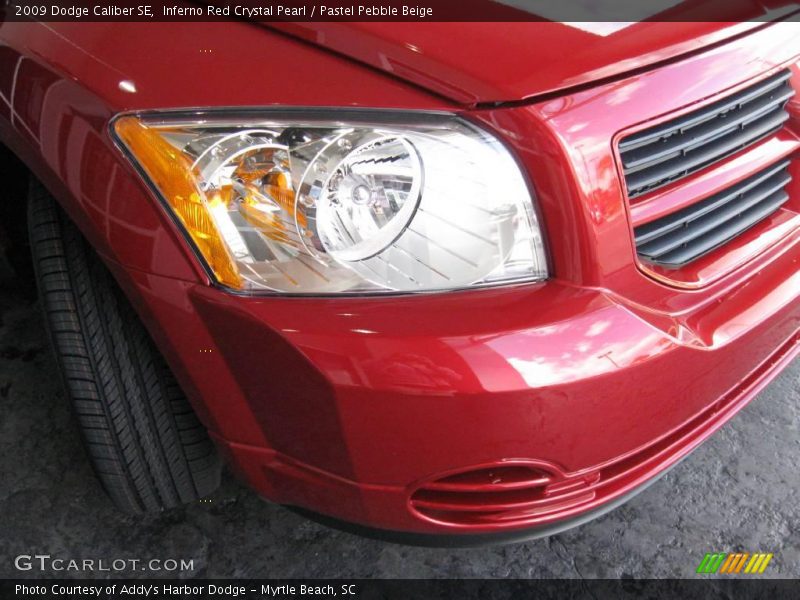 Inferno Red Crystal Pearl / Pastel Pebble Beige 2009 Dodge Caliber SE