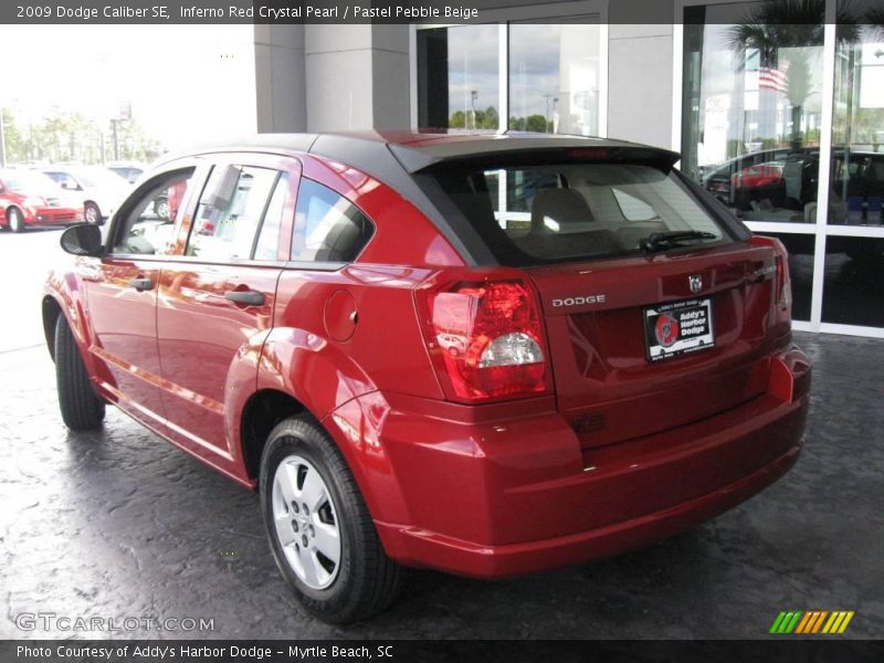Inferno Red Crystal Pearl / Pastel Pebble Beige 2009 Dodge Caliber SE