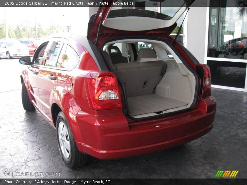 Inferno Red Crystal Pearl / Pastel Pebble Beige 2009 Dodge Caliber SE