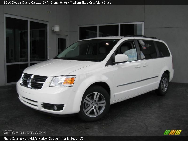 Stone White / Medium Slate Gray/Light Shale 2010 Dodge Grand Caravan SXT