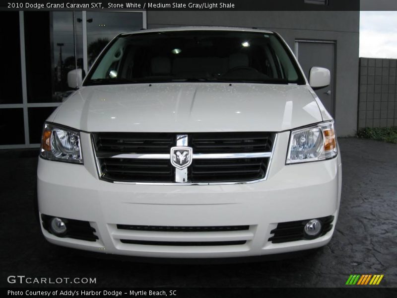 Stone White / Medium Slate Gray/Light Shale 2010 Dodge Grand Caravan SXT