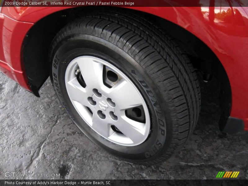 Inferno Red Crystal Pearl / Pastel Pebble Beige 2009 Dodge Caliber SE