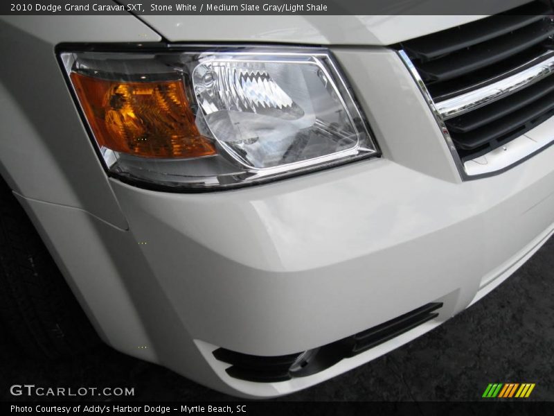 Stone White / Medium Slate Gray/Light Shale 2010 Dodge Grand Caravan SXT