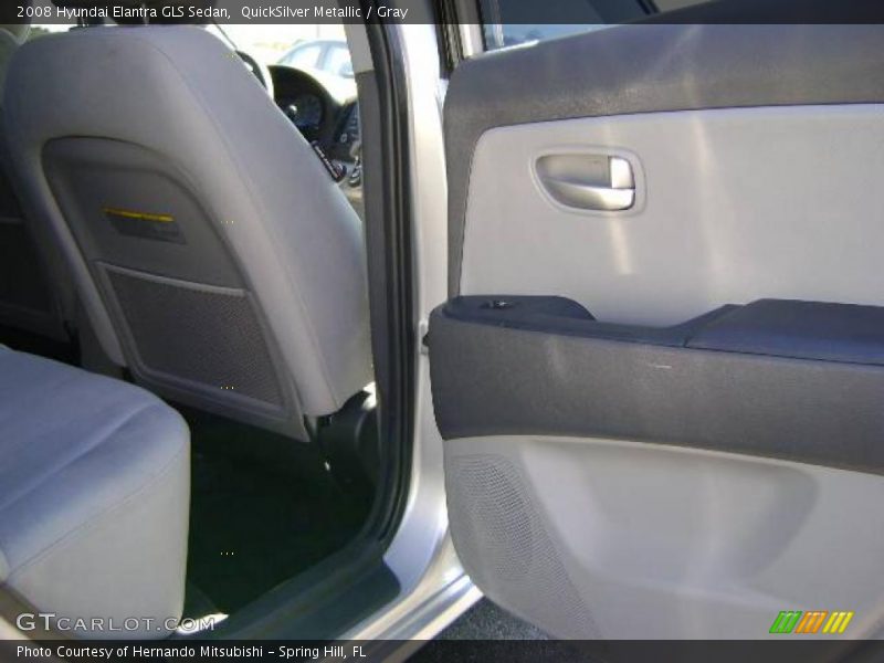 QuickSilver Metallic / Gray 2008 Hyundai Elantra GLS Sedan