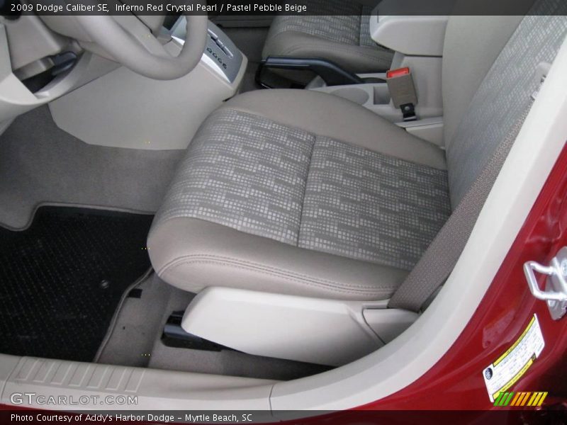 Inferno Red Crystal Pearl / Pastel Pebble Beige 2009 Dodge Caliber SE