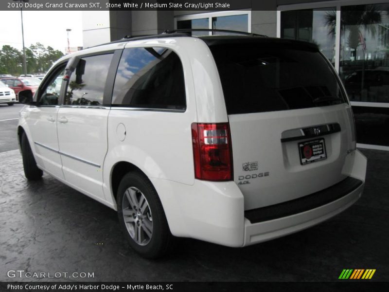 Stone White / Medium Slate Gray/Light Shale 2010 Dodge Grand Caravan SXT