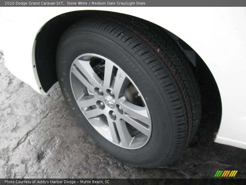 Stone White / Medium Slate Gray/Light Shale 2010 Dodge Grand Caravan SXT