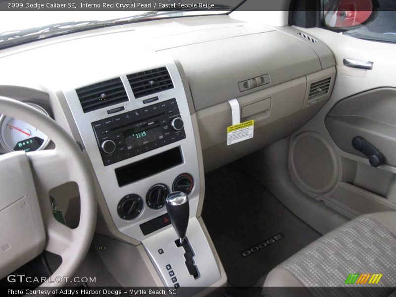 Inferno Red Crystal Pearl / Pastel Pebble Beige 2009 Dodge Caliber SE