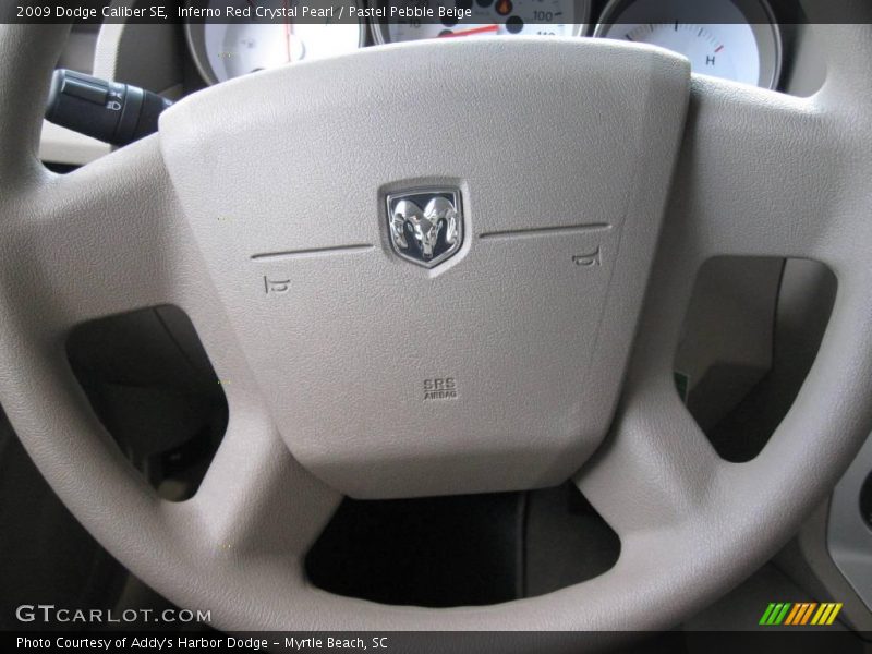 Inferno Red Crystal Pearl / Pastel Pebble Beige 2009 Dodge Caliber SE