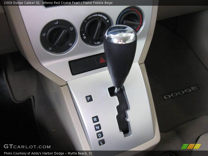 Inferno Red Crystal Pearl / Pastel Pebble Beige 2009 Dodge Caliber SE