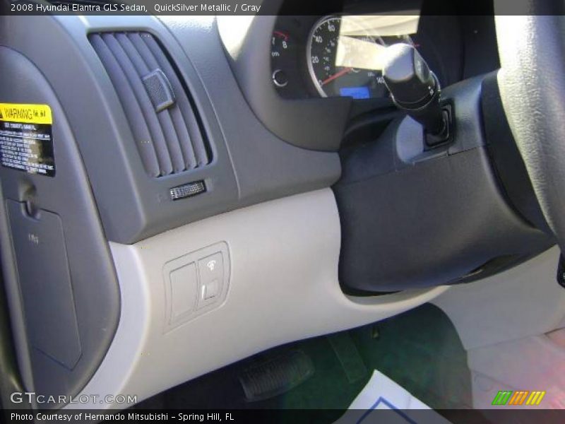 QuickSilver Metallic / Gray 2008 Hyundai Elantra GLS Sedan