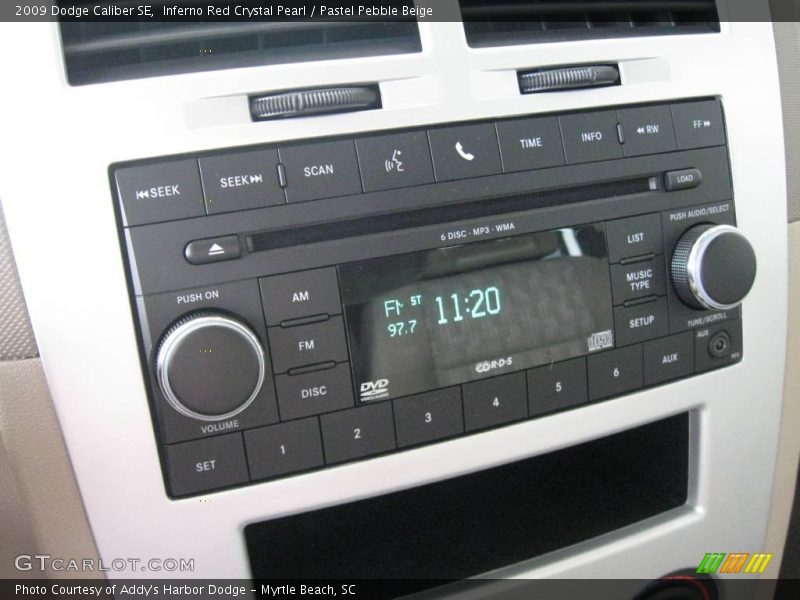 Inferno Red Crystal Pearl / Pastel Pebble Beige 2009 Dodge Caliber SE