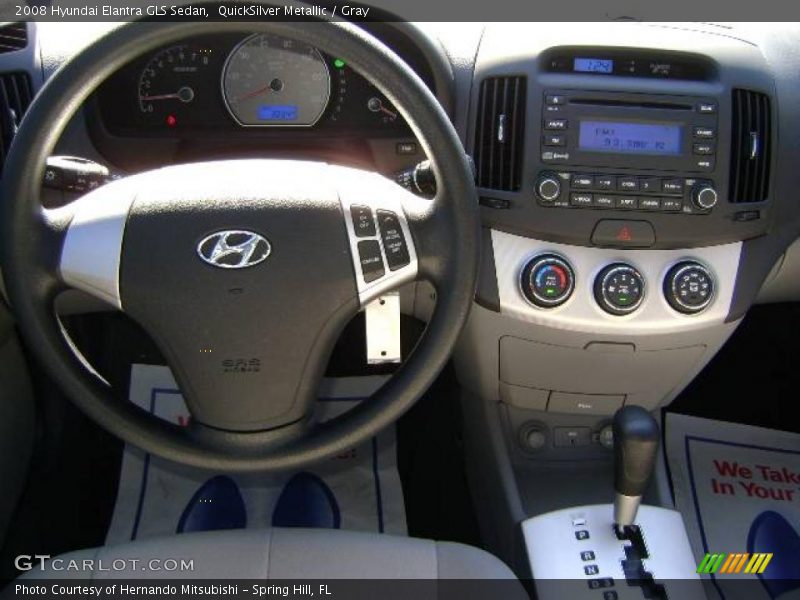 QuickSilver Metallic / Gray 2008 Hyundai Elantra GLS Sedan