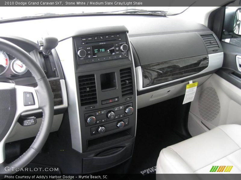 Stone White / Medium Slate Gray/Light Shale 2010 Dodge Grand Caravan SXT