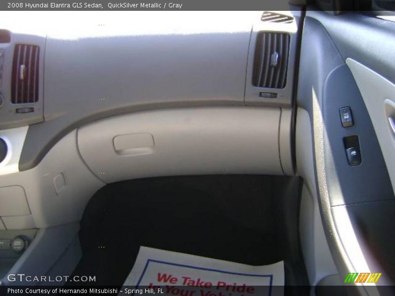 QuickSilver Metallic / Gray 2008 Hyundai Elantra GLS Sedan