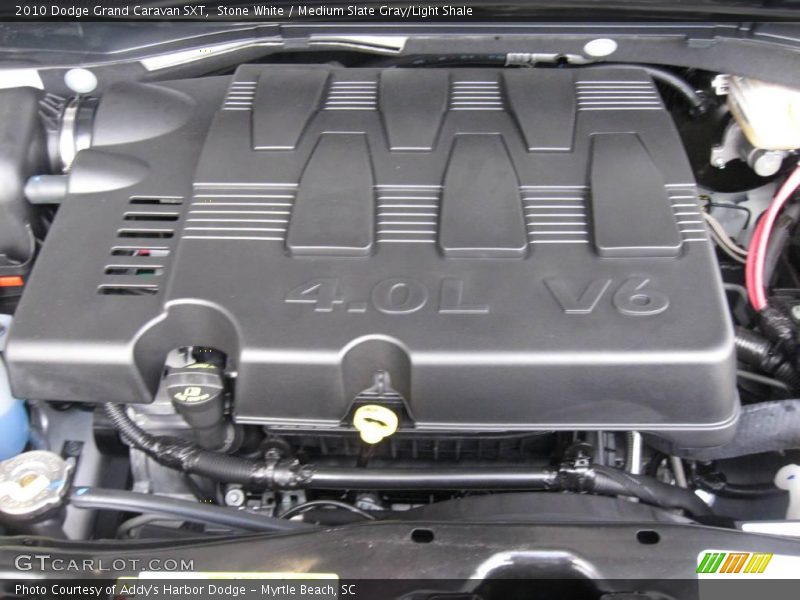 Stone White / Medium Slate Gray/Light Shale 2010 Dodge Grand Caravan SXT