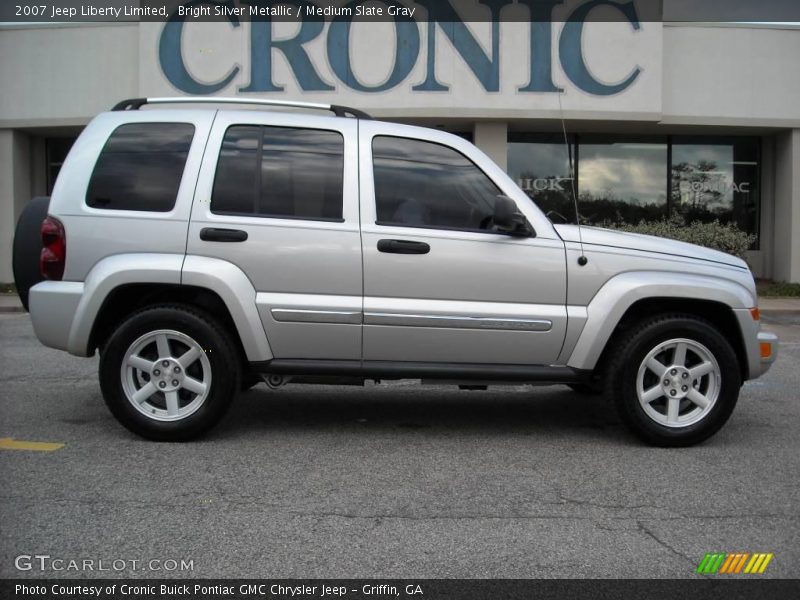 Bright Silver Metallic / Medium Slate Gray 2007 Jeep Liberty Limited
