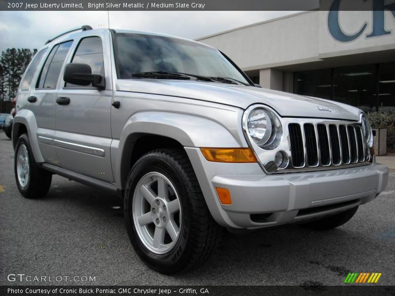 Bright Silver Metallic / Medium Slate Gray 2007 Jeep Liberty Limited